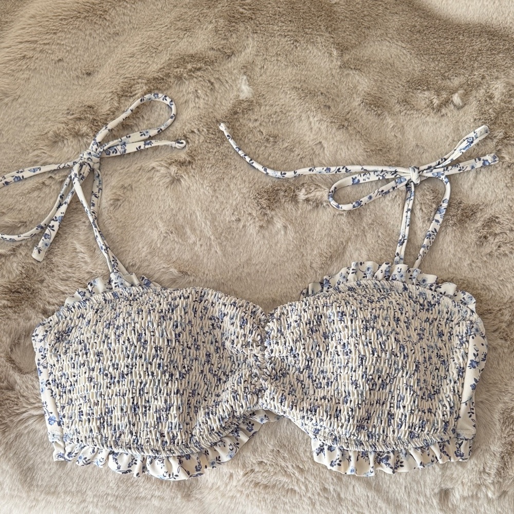 Hollister Floral Bikini Top